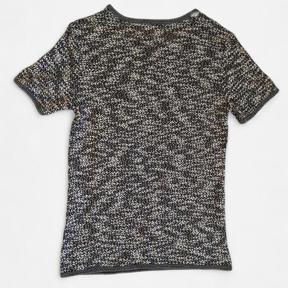 Grey and black vintage knit top with a touch of grunge charm - size M - Picture 2 of 3